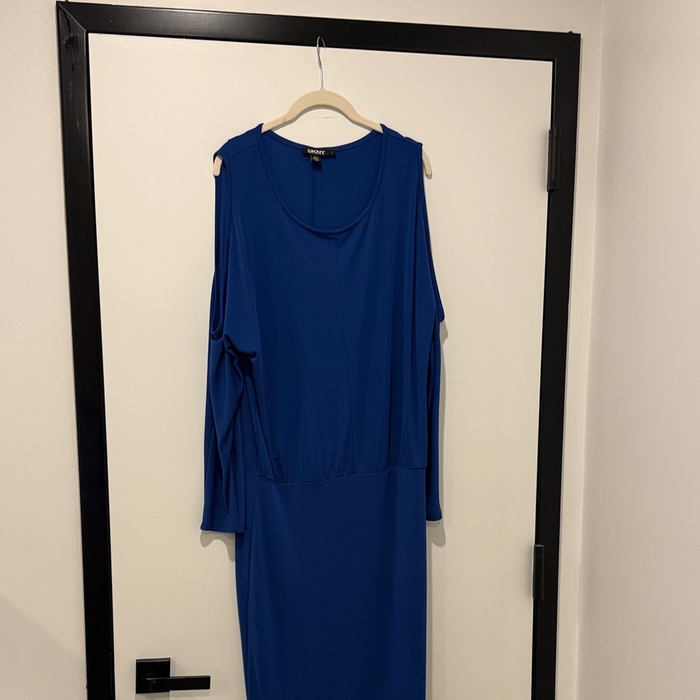 DKNY Sapphire Blue Midi Dress